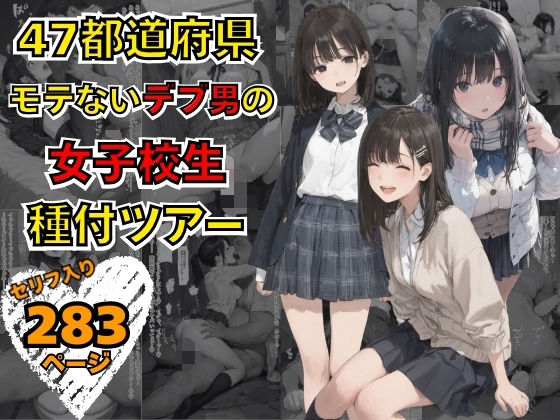 【フル同人】47都道府県  デブ男の女子校生種付ツアー｜d_736728