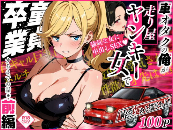 【フル同人】車オタクの俺が走り屋ヤンキー女で童貞卒業するまでの話・前編｜d_742057