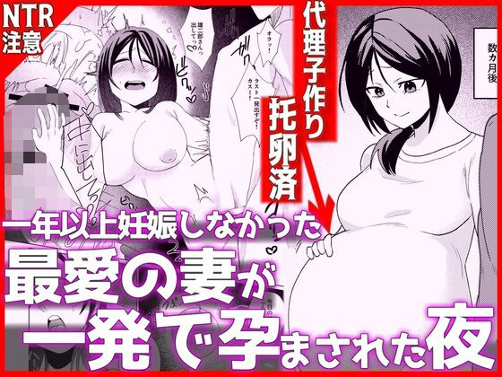 【フル同人】1年以上妊娠しなかった最愛の妻が一発で孕まされた夜｜d_798372
